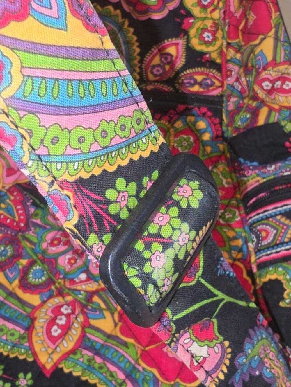 Vera Bradley Multicolor Floral Quilted Backpack w/Bonus UD Holder 17x14", EUC - Picture 13 of 16